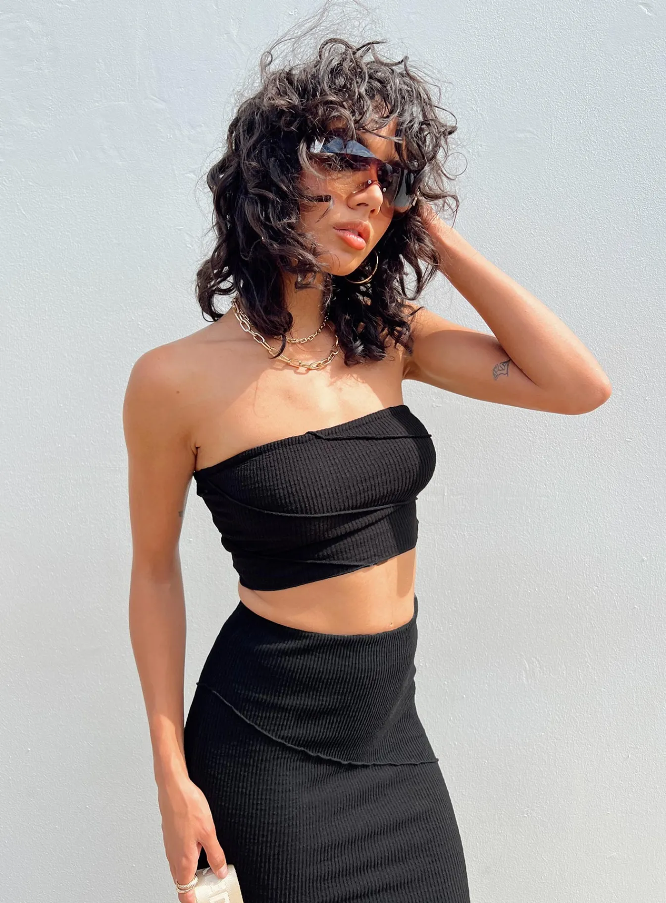 Princess Polly Oscar Strapless Top Black Shop