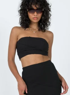Princess Polly Oscar Strapless Top Black Shop