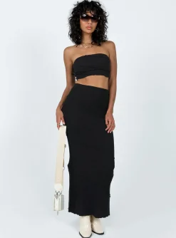 Princess Polly Oscar Strapless Top Black Shop