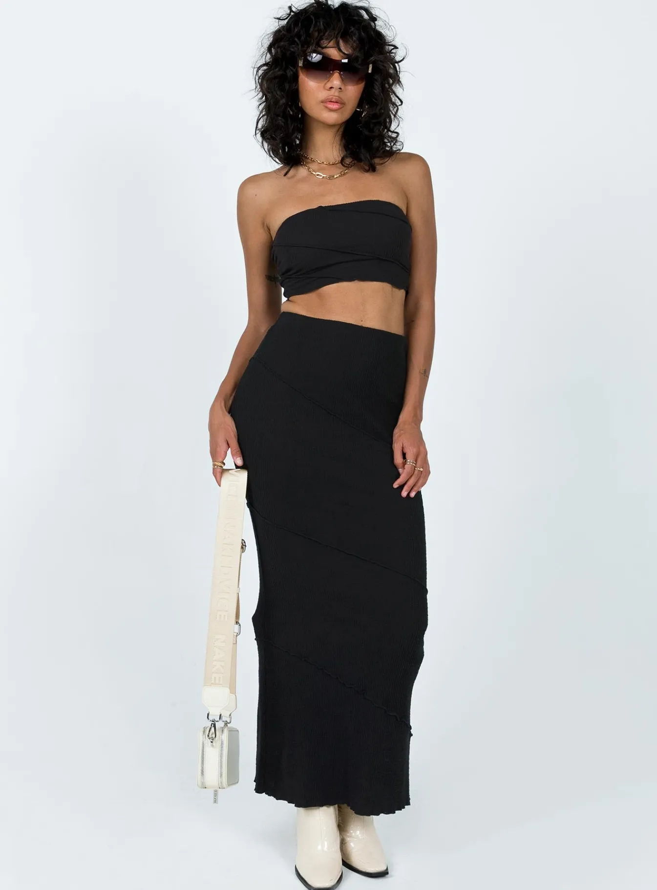 Princess Polly Oscar Strapless Top Black Shop