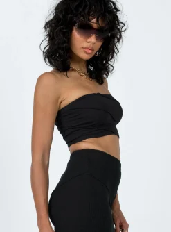 Princess Polly Oscar Strapless Top Black Shop