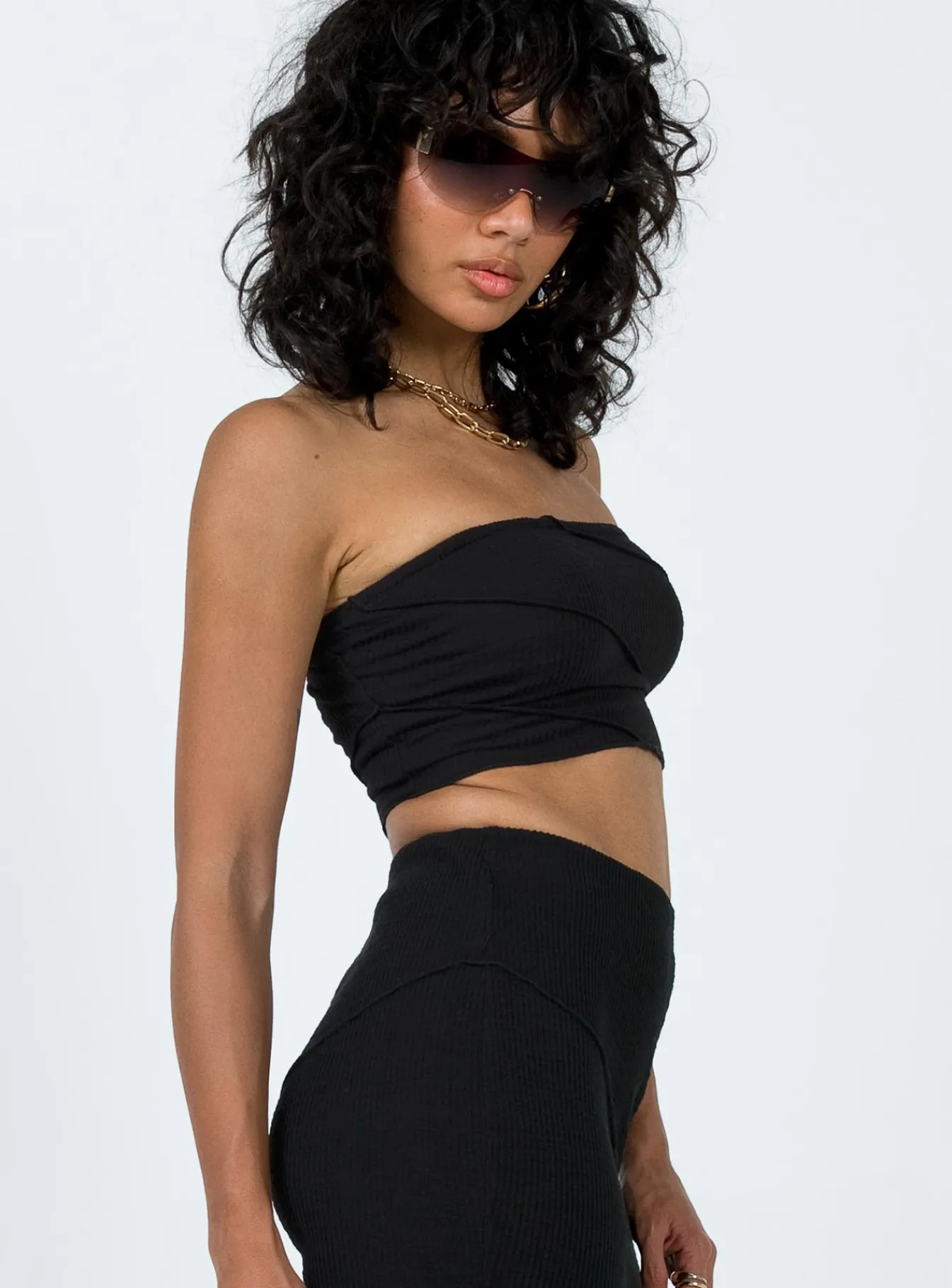 Princess Polly Oscar Strapless Top Black Shop