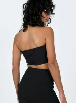 Princess Polly Oscar Strapless Top Black Shop