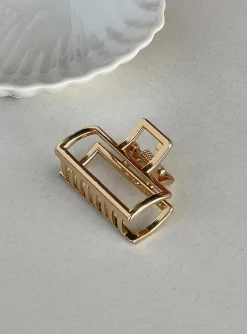 Princess Polly Osheya Hair Clip Gold Best Sale