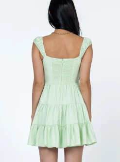 Princess Polly Oski Mini Dress  Green Sale