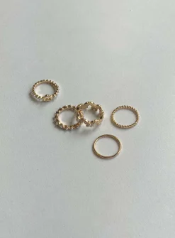 Princess Polly Osmond Ring Pack  Gold Shop