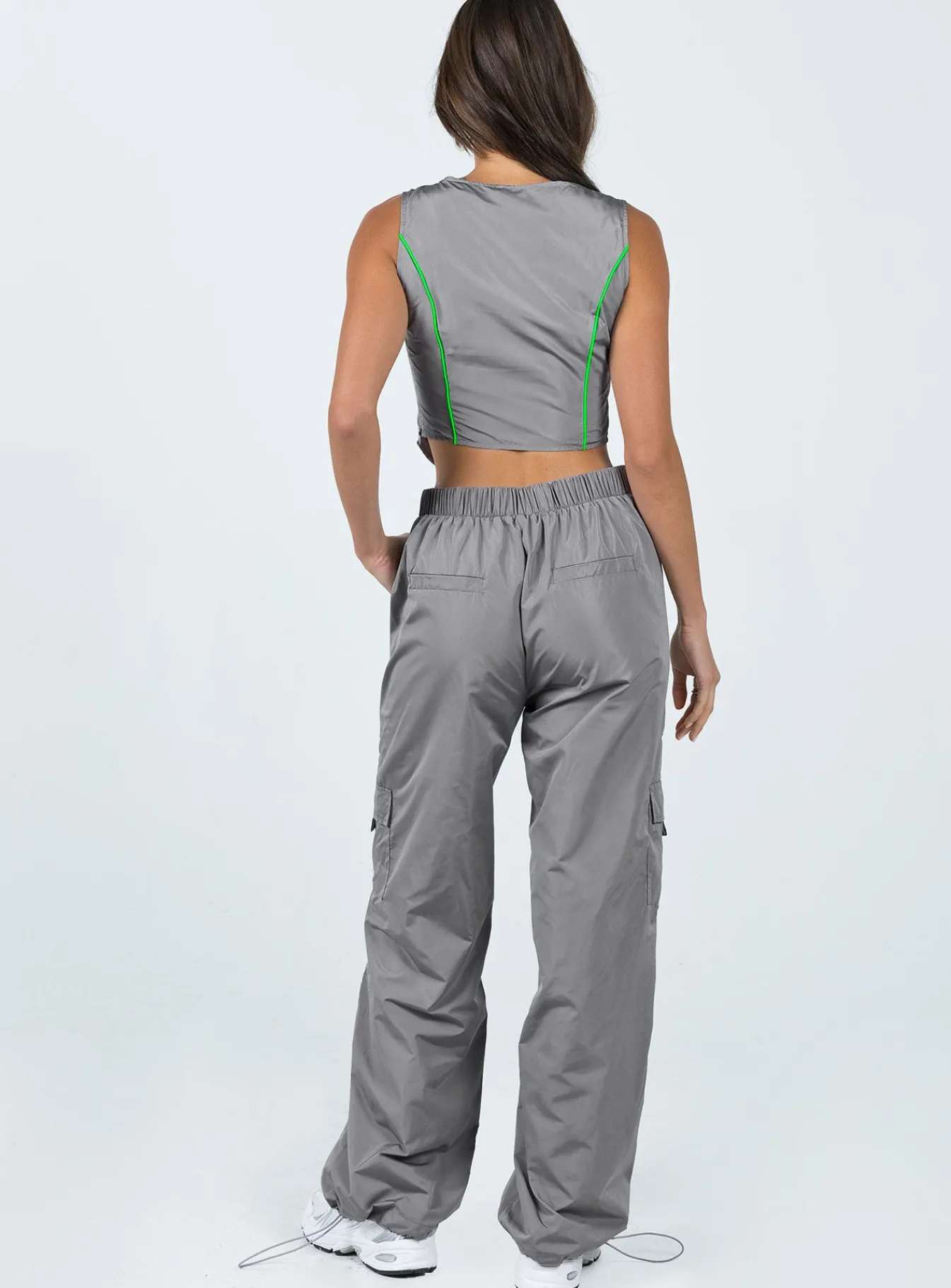 Princess Polly Out Of This World Pants Grey Clearance