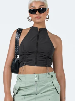 Princess Polly Outrigger Parachute Top Slate Best