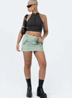 Princess Polly Outrigger Parachute Top Slate Best