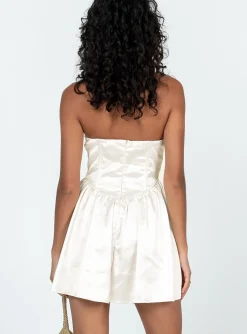 Princess Polly Over The Moon Romper Champagne Best Sale