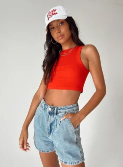 Princess Polly Oxford Tailoredshorts   Denim Best Sale