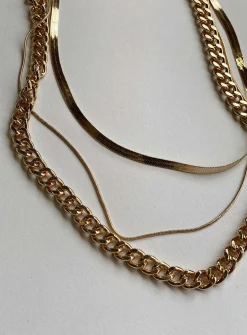 Princess Polly Paleicia Necklace Set  Gold Fashion