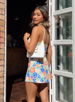 Princess Polly Paradise City Mini Dressfloral Multi Hot