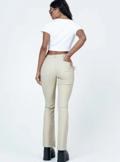 Princess Polly Parise Pants  Beige Flash Sale