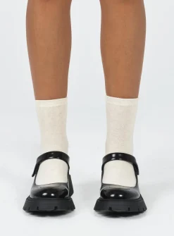 Princess Polly Parker Loafers Patent  Black Outlet