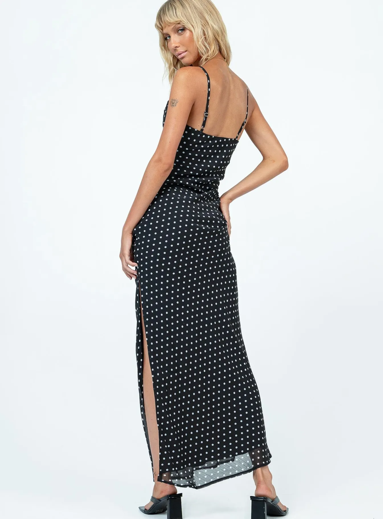 Princess Polly Parnham Maxi Dress/ White Black Shop