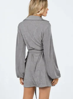 Princess Polly Party Time Mini Dress Slate Grey Store