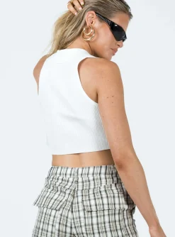 Princess Polly Patterson Top White Discount
