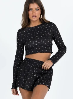 Princess Polly Patton Long Sleeve Setfloral   Navy Online