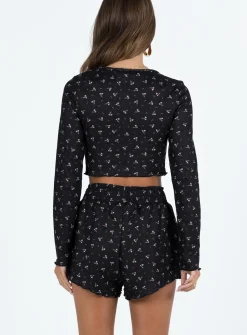 Princess Polly Patton Long Sleeve Setfloral   Navy Online