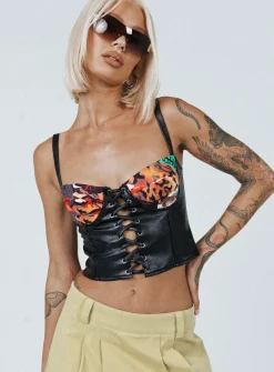 Princess Polly Patton Top  Black Best Sale