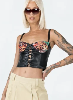 Princess Polly Patton Top Black Best Sale