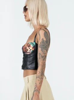 Princess Polly Patton Top Black Best Sale