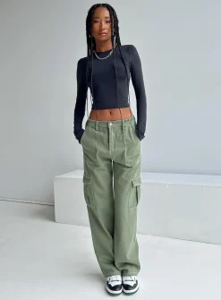 Princess Polly Pawley Cargo Pants  Khaki Shop