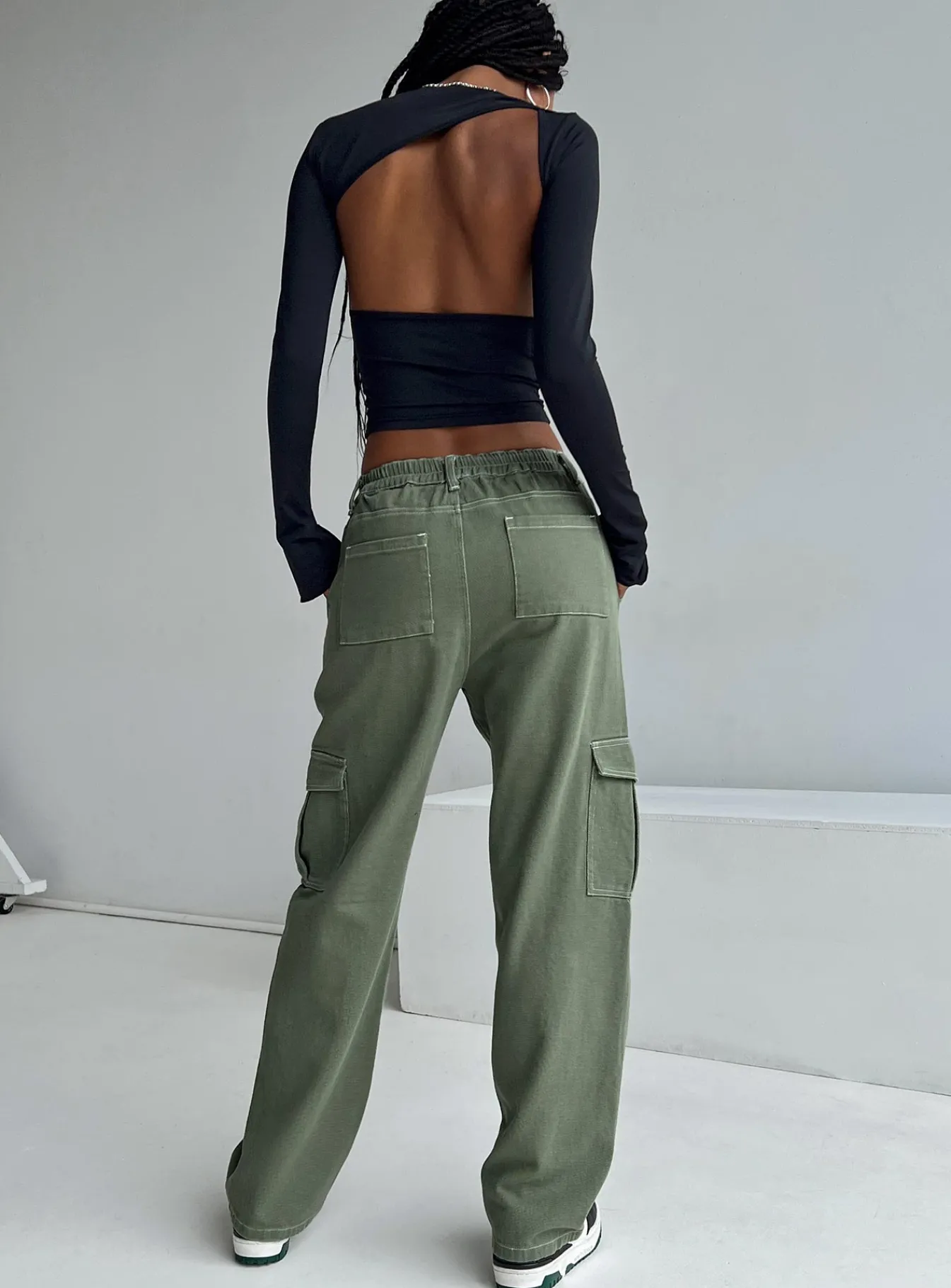 Princess Polly Pawley Cargo Pants Khaki Shop