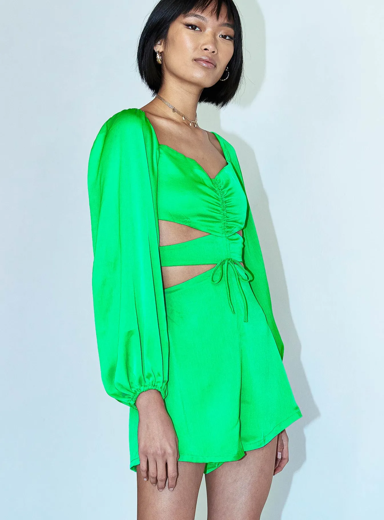 Princess Polly Paxton Romper Green Fashion