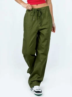 Princess Polly Pembrooke Cargo Pants  Khaki Clearance