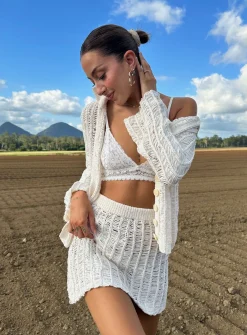 Princess Polly Perfect Places Knit Set  Beige Hot