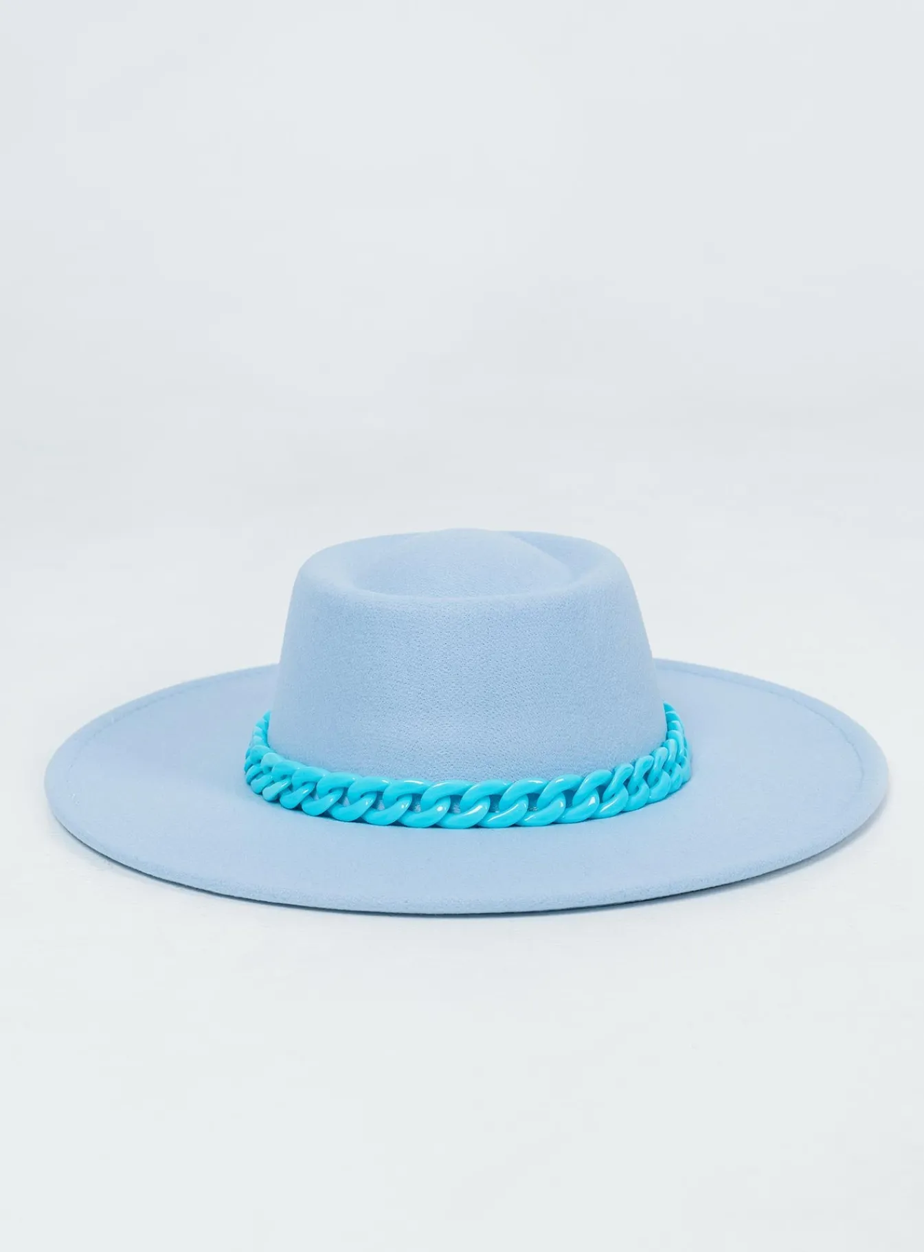 Princess Polly Perito Boater Hat Blue Hot