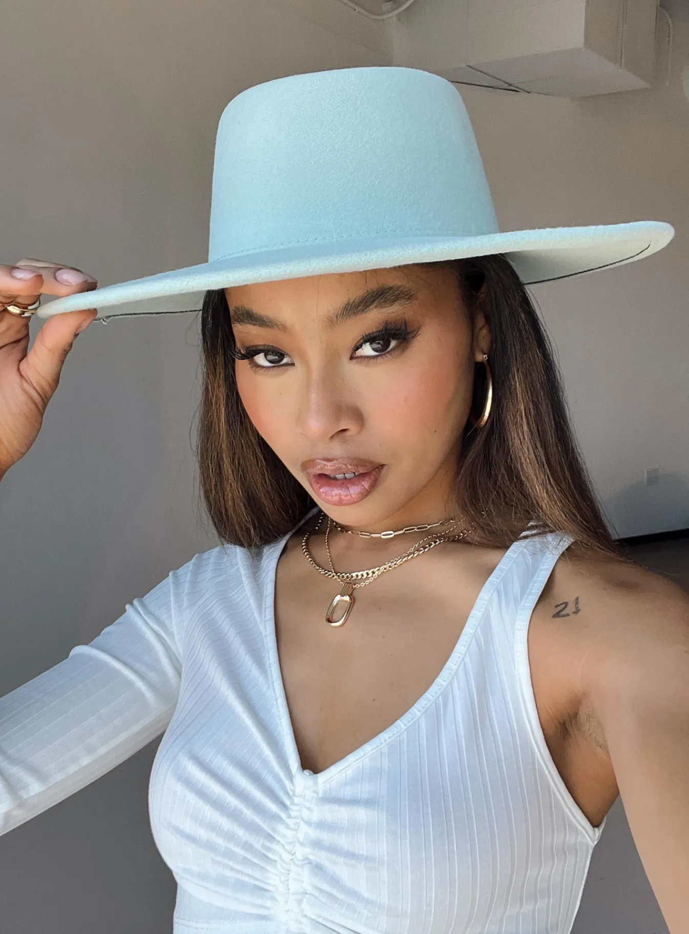 Princess Polly Perito Boater Hat Green Sale