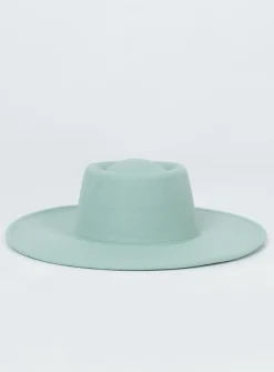 Princess Polly Perito Boater Hat Green Sale