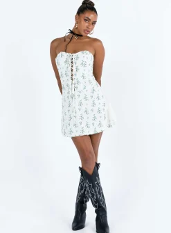 Princess Polly Peroli Corset Mini Dress  Floral Discount