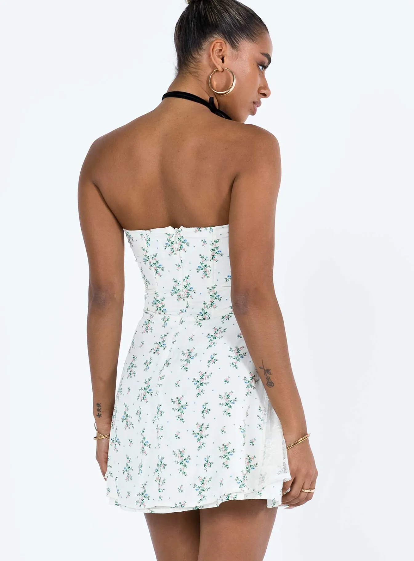 Princess Polly Peroli Corset Mini Dress  Floral Discount