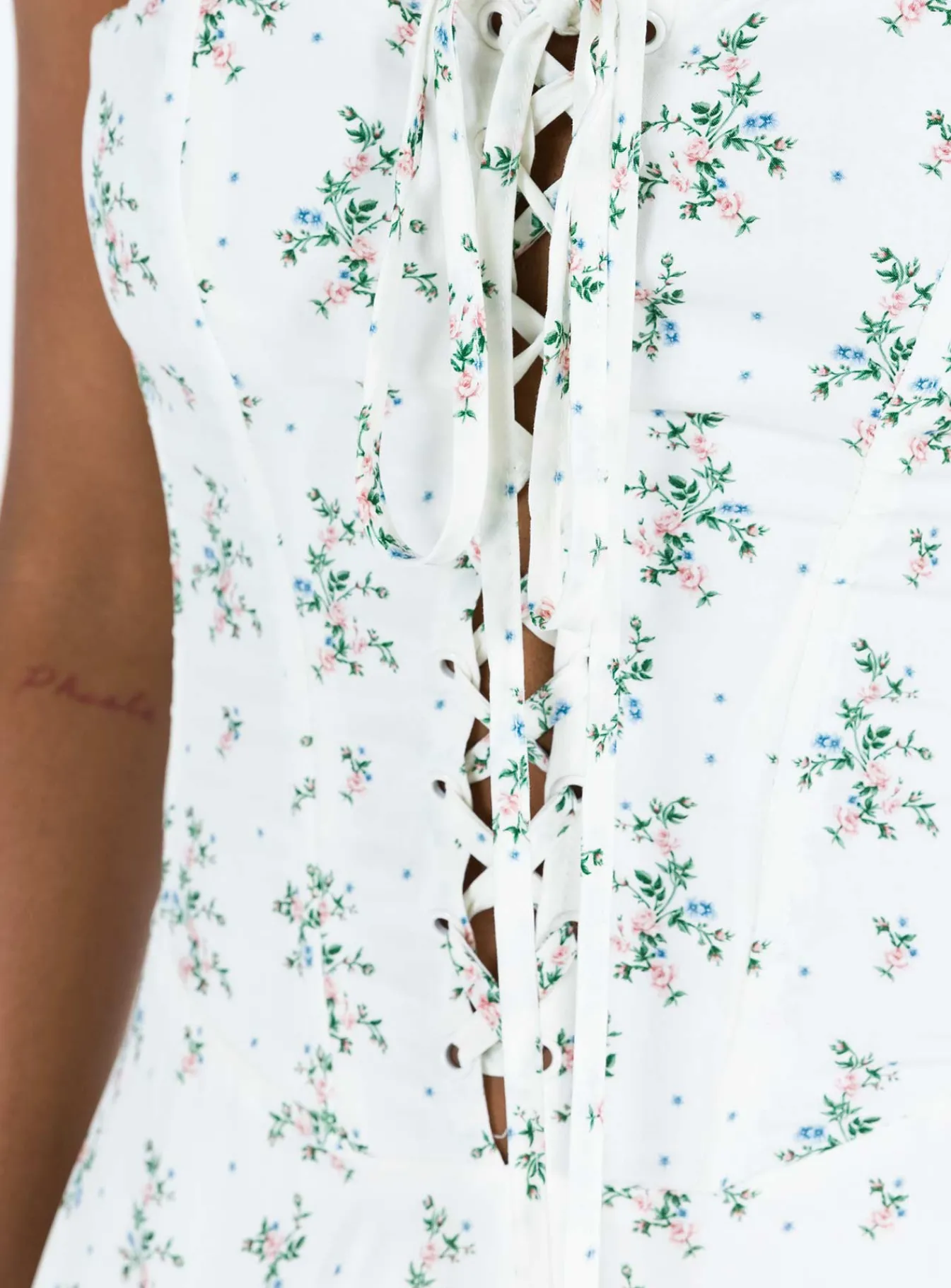 Princess Polly Peroli Corset Mini Dress  Floral Discount