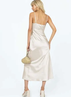 Princess Polly Perrie Midi Dress Cream Shop