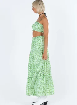 Princess Polly Perrin Set Green Floral Store