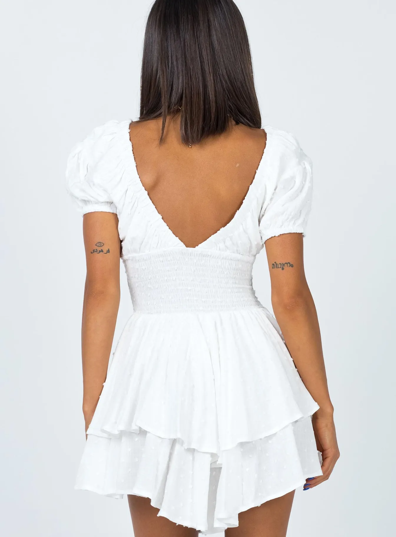 Princess Polly Perry Romper White Outlet