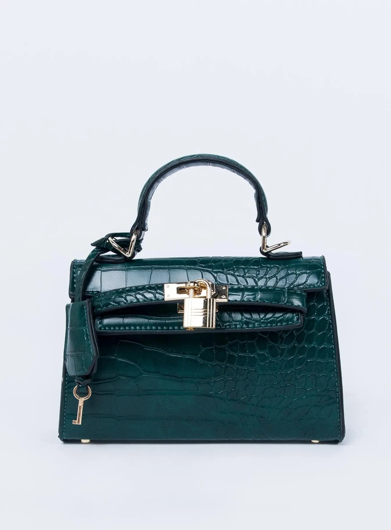 Princess Polly Peta &Amp; Jain Hedi Mini Top Handle Bag Green Croc Discount