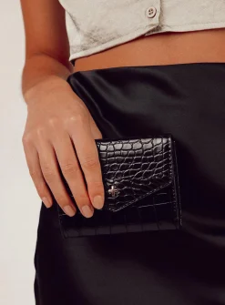Princess Polly Peta &Amp; Jain Maddox Walletcroc   Black Online