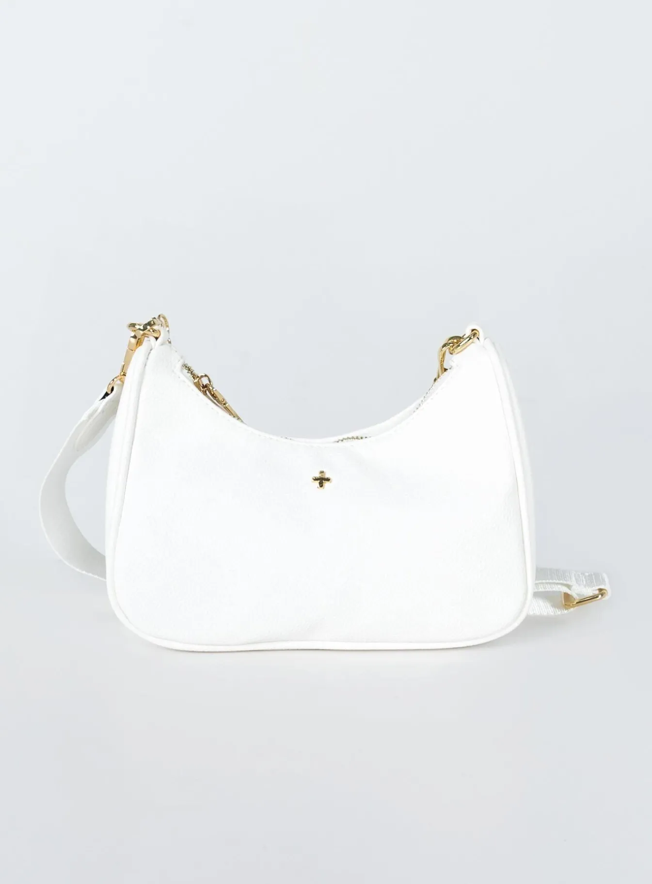 Princess Polly Peta &Amp; Jain Paloma Crossbody Bag White Pebble / Gold White / Gold Hot