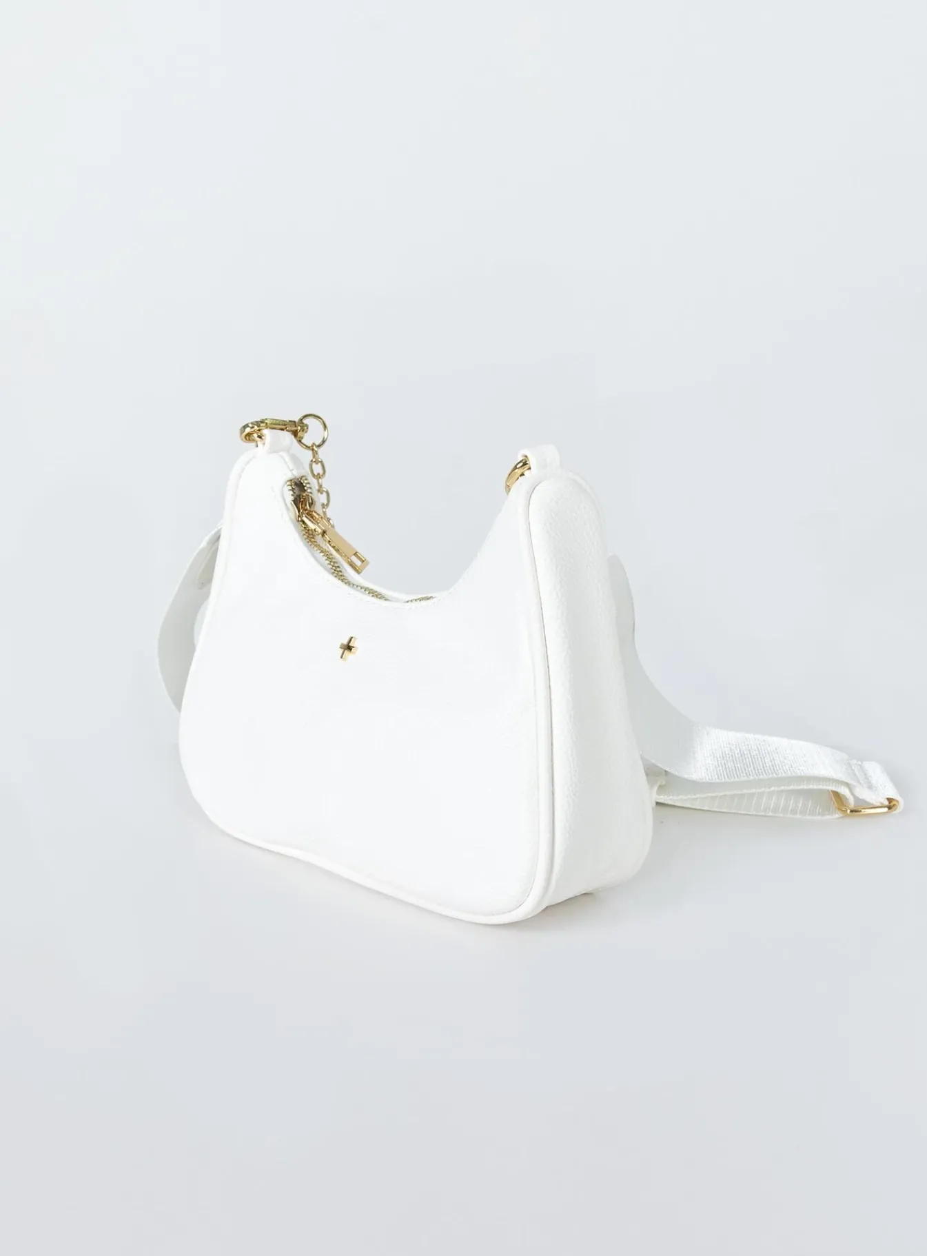 Princess Polly Peta &Amp; Jain Paloma Crossbody Bag White Pebble / Gold White / Gold Hot