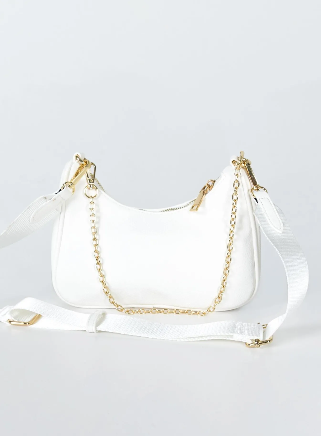 Princess Polly Peta &Amp; Jain Paloma Crossbody Bag White Pebble / Gold White / Gold Hot