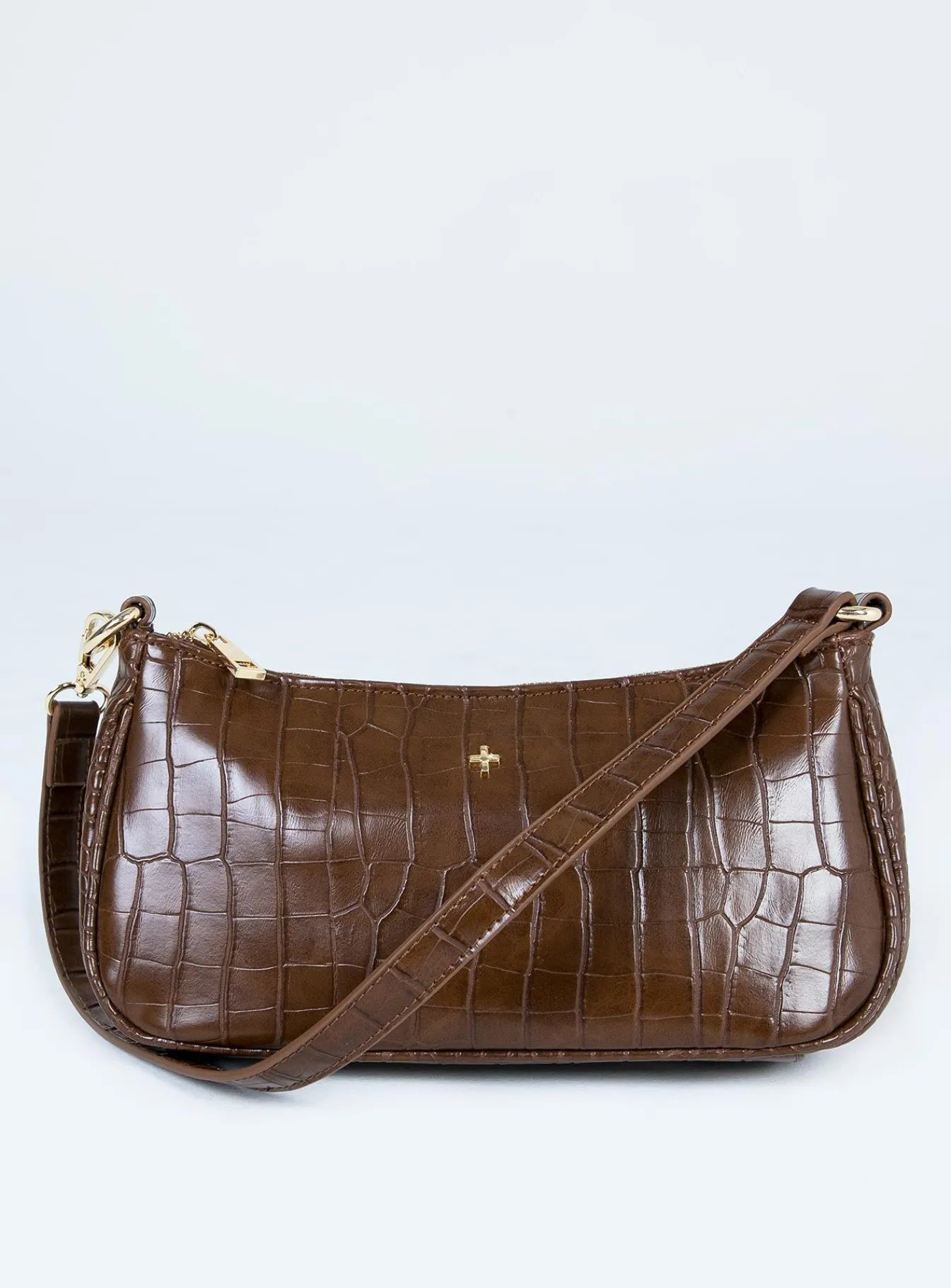 Princess Polly Peta &Amp; Jain Piper Bag Chocolate Croc Brown Croc Outlet
