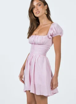 Princess Polly Petal Mini Dress Pink Clearance