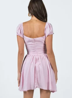 Princess Polly Petal Mini Dress Pink Clearance