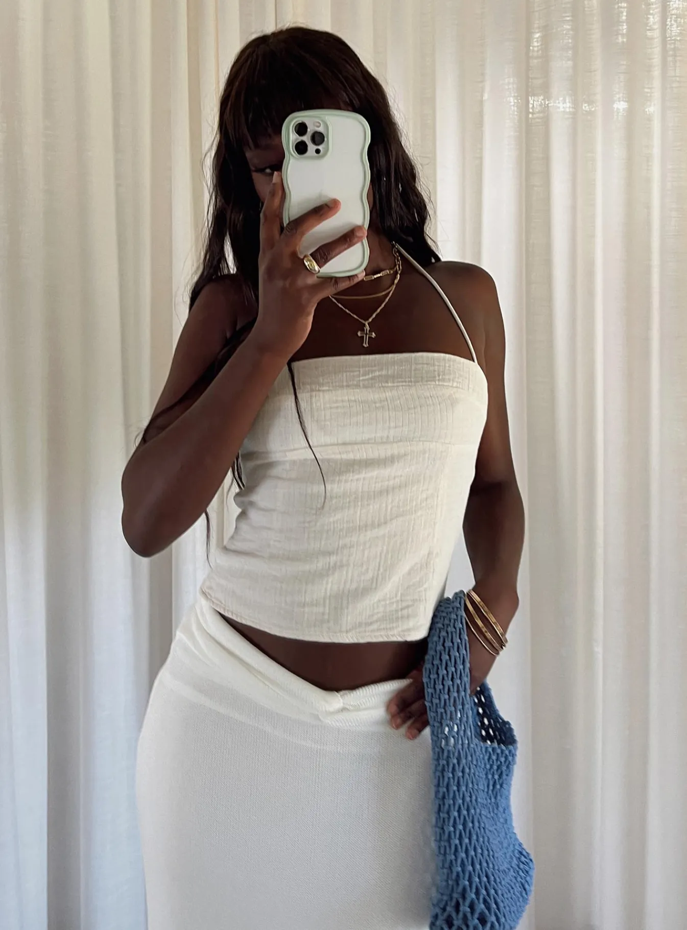 Princess Polly Peyra Top Ivory Clearance
